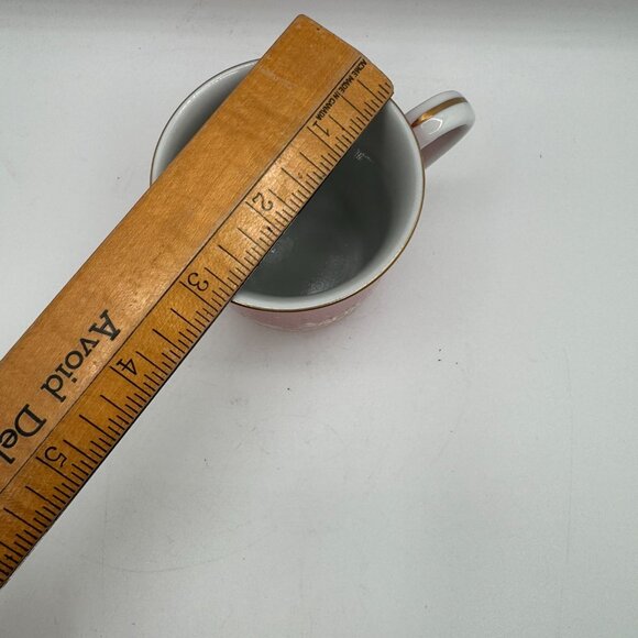 Gibson Greeting Card OTAGIRI Christmas Porcelain Mugs Red Gold Etching Japan - Picture 8 of 8